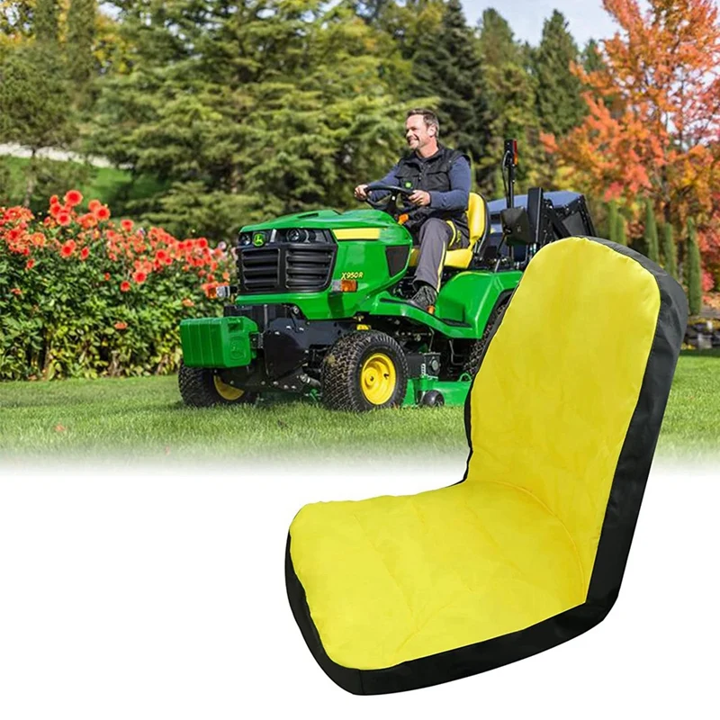 LP95233 Yellow Seat Cover For John Deere 3E Series,3R Series,4M Series,1023E Tractor ,Comfortable, Waterproof