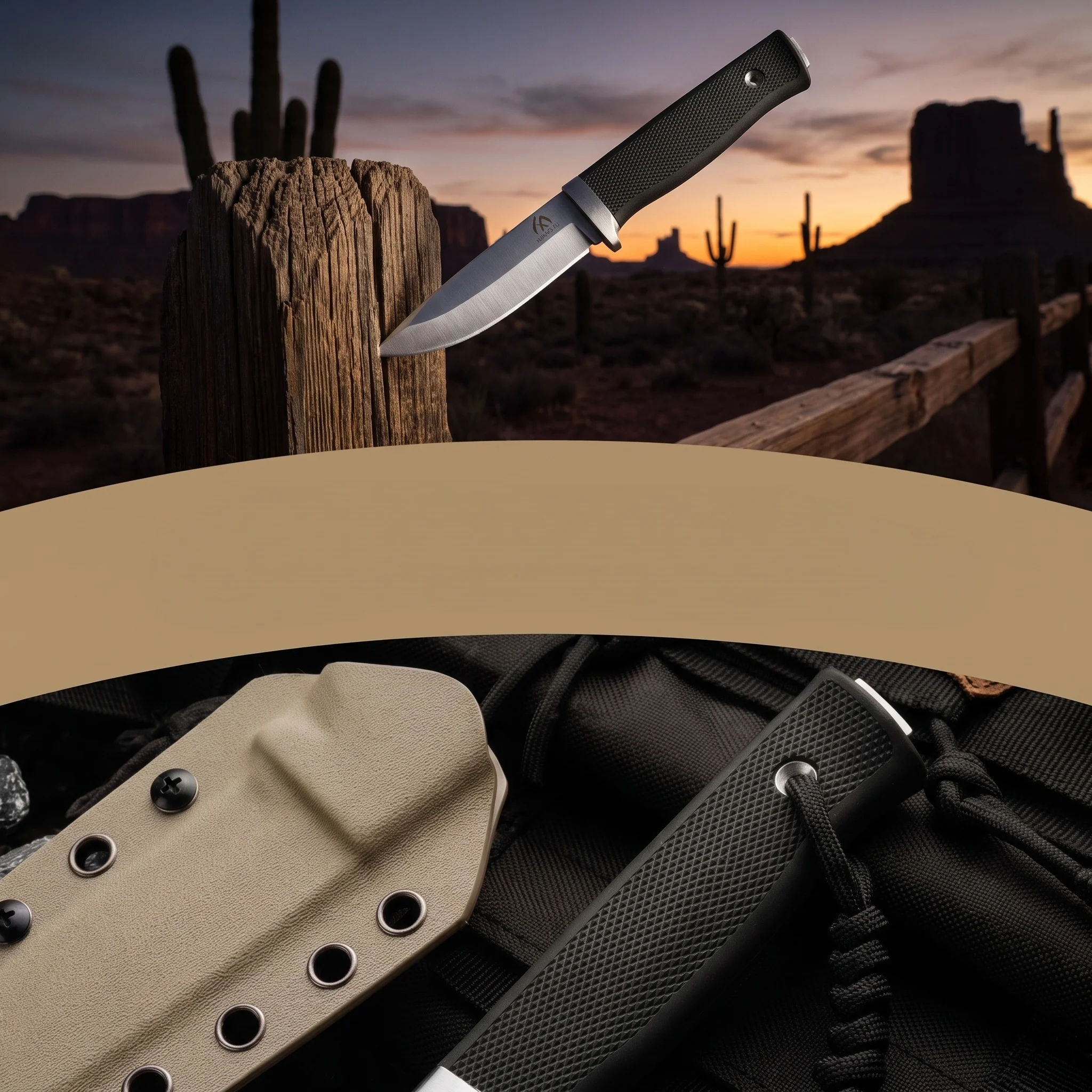 High Quality Outdoor Knives, Integrated Dragon Bone Knives for Camping and Hiking, Fruit Knives