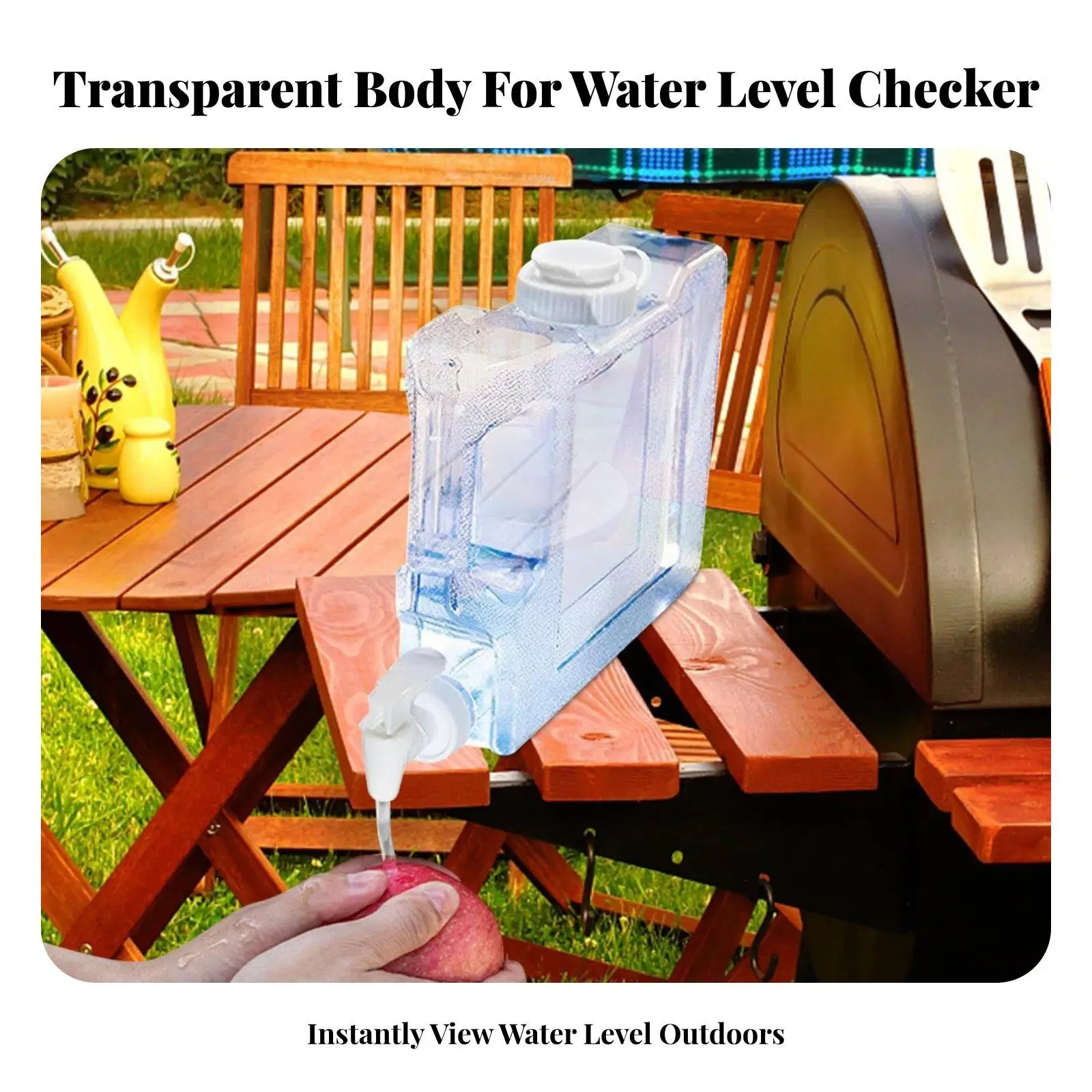 Carrying Handle Bucket Food Grade Water Container 3 Liter Portable Dispenser with Spigot for Home Event Outdoor view 5