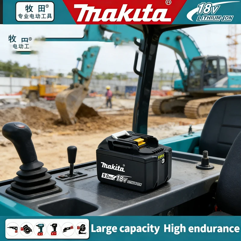 

2026 New Original Makita 18V lithium battery with three capacities 9.0Ah to meet different needs. Replace the battery