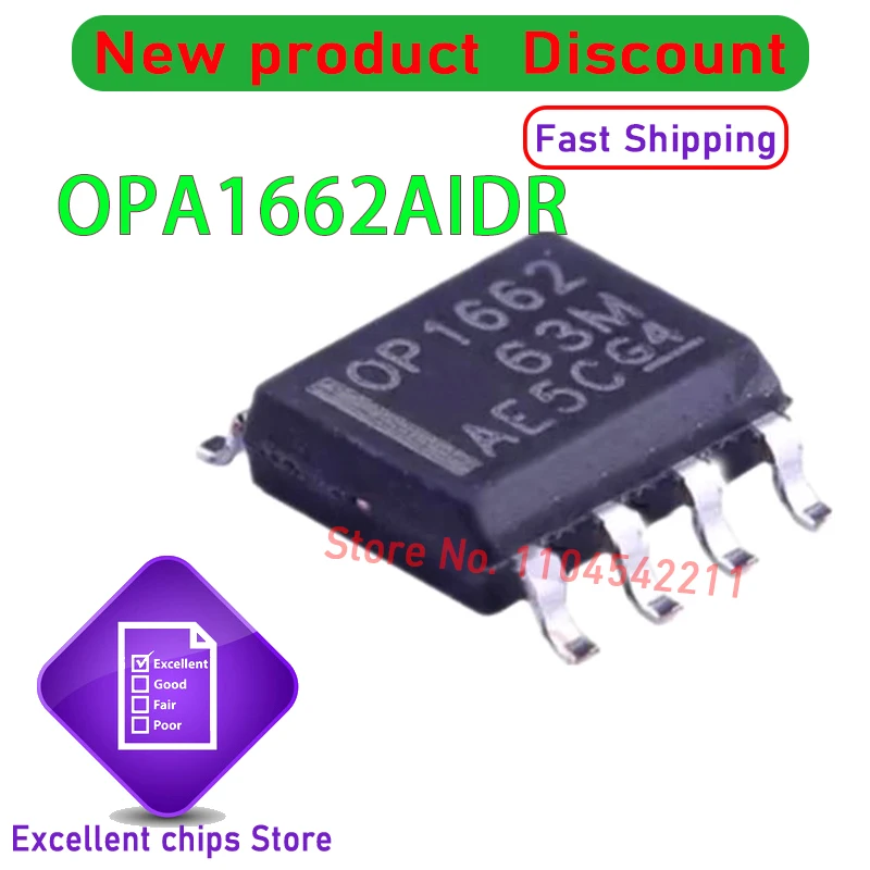 

(10piece) 100% New OPA1662AID OPA1662AIDR OPA1662 OP1662 SOP8 Chipset