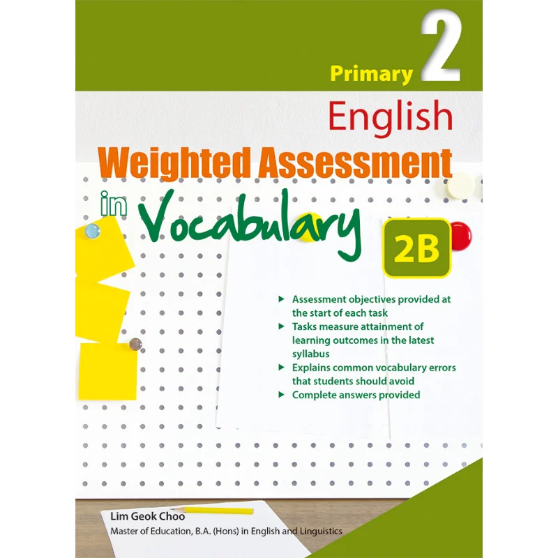 P2 English Weighted Assessment In Vocabulary 2B Lim Geok Choo Curriculum Planning And Development 9789815135114 Book