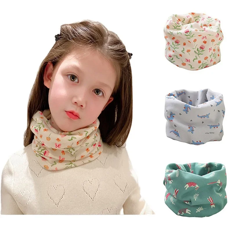 New Fashion Kids Scarf Autumn Winter Baby Scarf Boys Girls Infant Scarves Children's Cotton Scarf Warm O Ring Magic Neckerchief