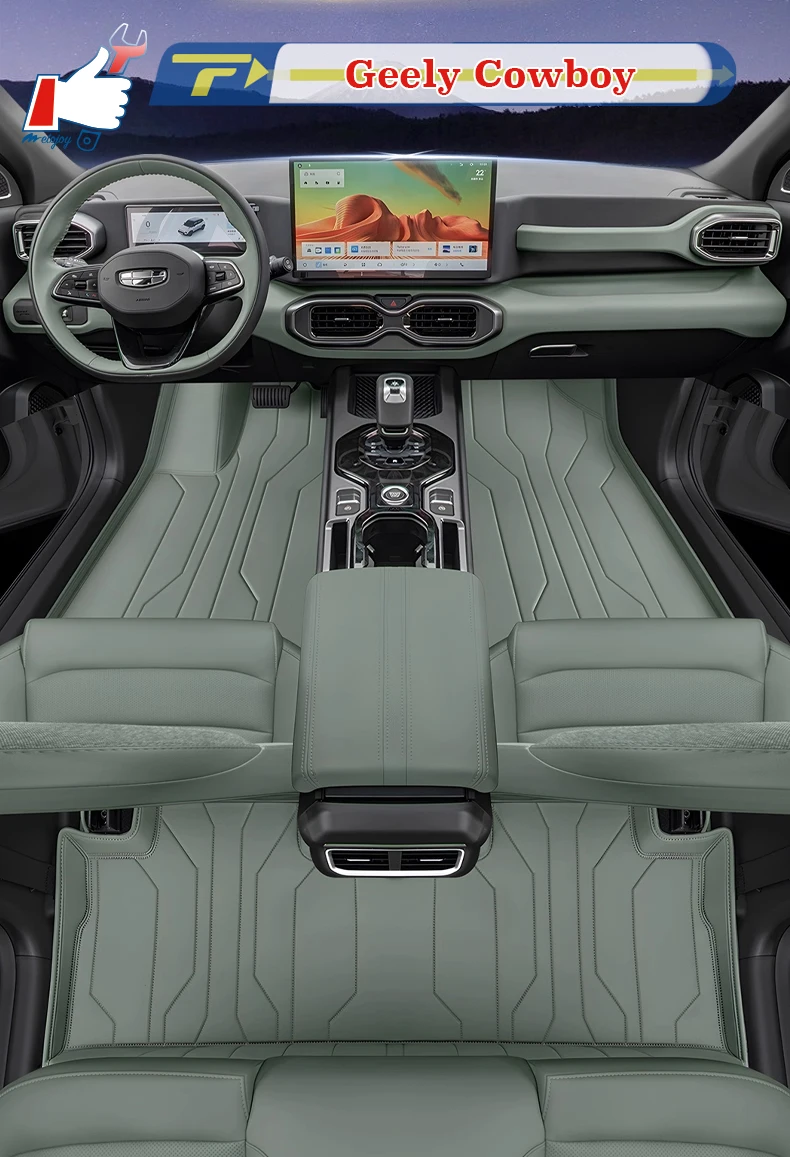 

Автомобильный напольный коврик с левым рулем для Geely Cowboy 2025, полный коврик для ног, напольный коврик, водонепроницаемый коврик