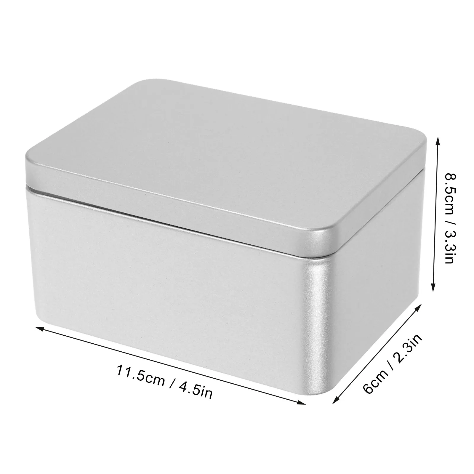 Tinplate Storage Box Multifunctional Compact Organizer for Sewing Accessories Embroidery Tools Photo Storage Greeting Cards
