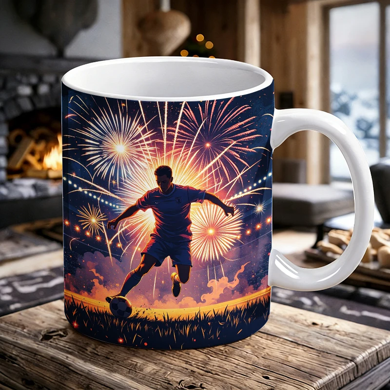 

Soccer Spectacle A Celebration of the Beautiful Game Mug with a bottle opener function of 2026 Major Football Event