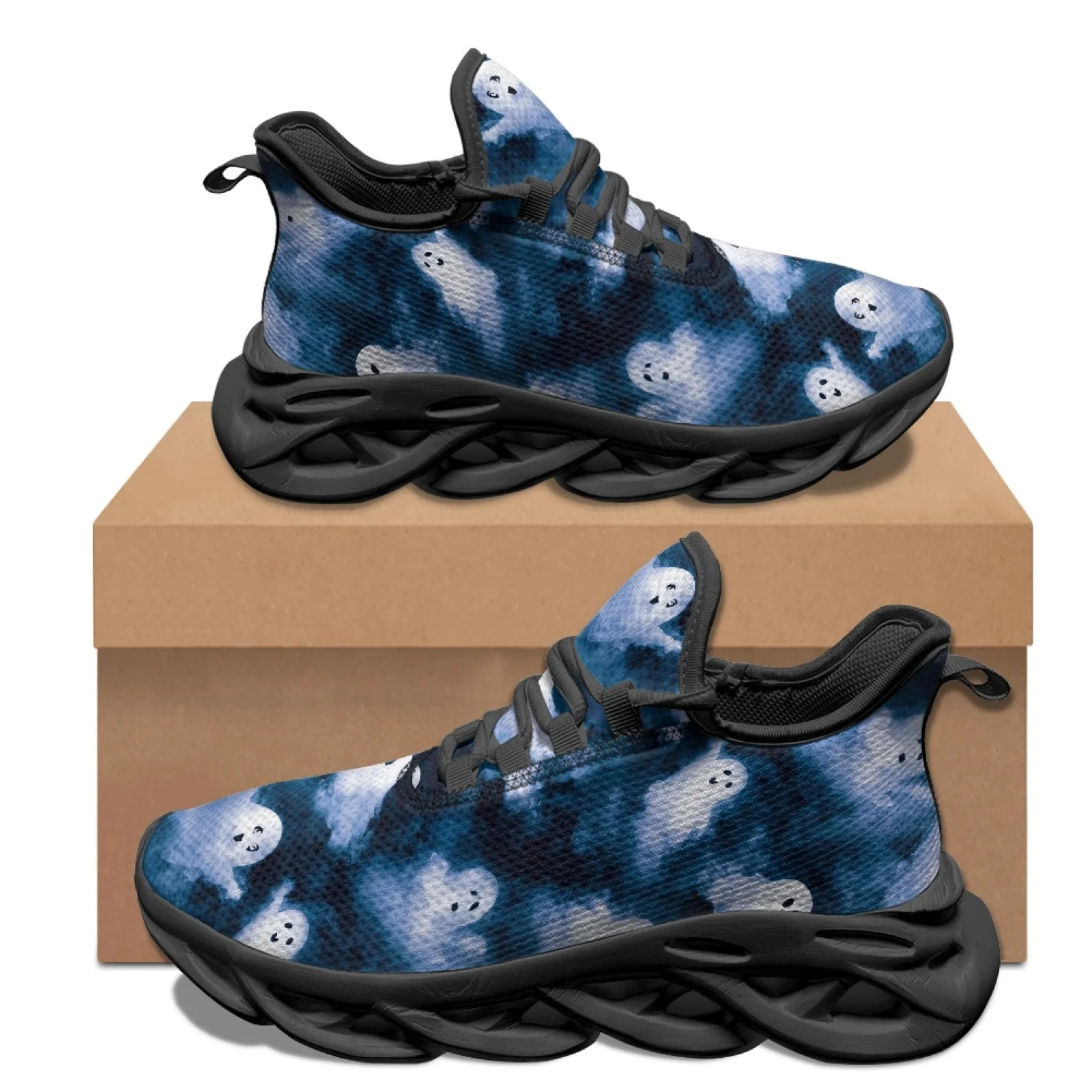 PENSTROLL PENSTROLL Ghost Print Mens Running Shoes Mesh & EVA Men's Running Shoes for Unisex Fashion 2026 Fall Fashion