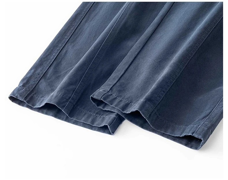 Bequeme Herren-Baumwollhosen | Frühling Sommer Gerade Geschnittene Weite Hose | Lässige Weite Hosen für den Alltag S-4XL – Detail 17