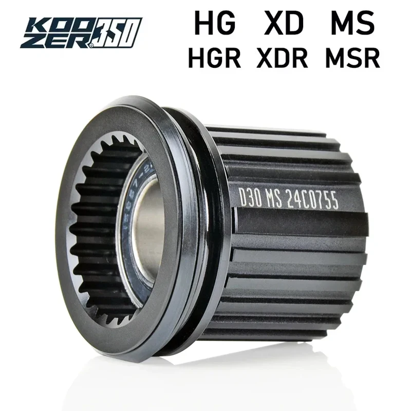 محور دراجة Koozer 350 D Series MTB & Road: HG 8 - 11/12 Speed، XD MicroSpline MS 12S Freehub، جزء الدراجة HGR XDR MSR