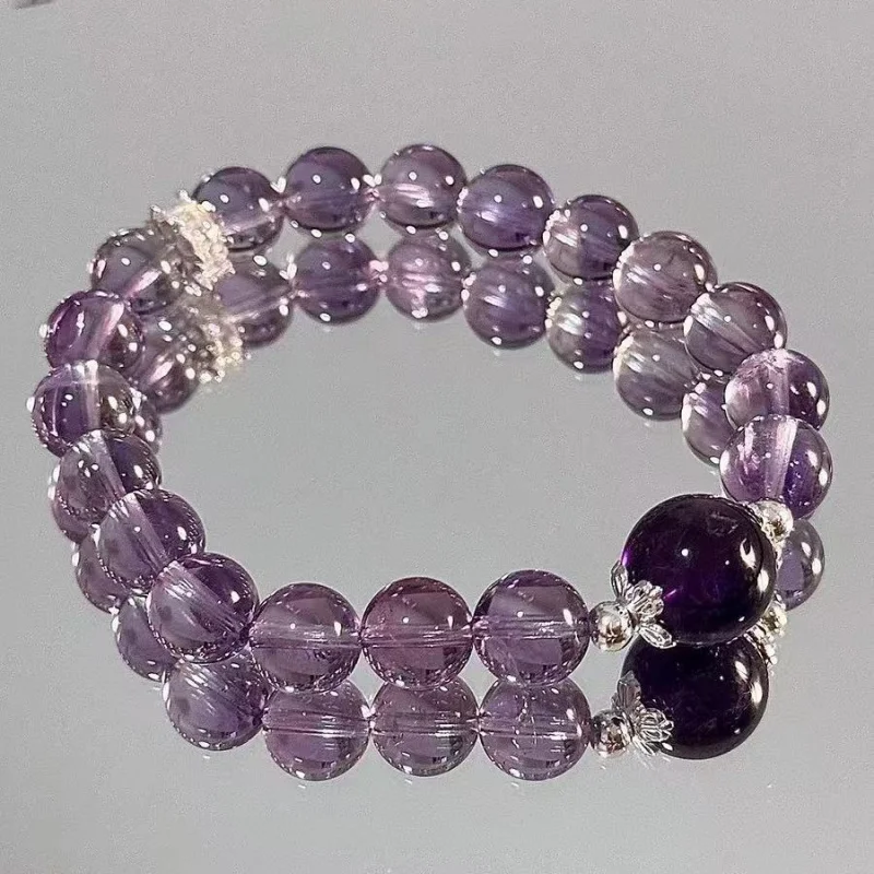 Double A Natural Brazilian Amethyst Versatile Design Fashionable Elegant Bracelet Jewelry