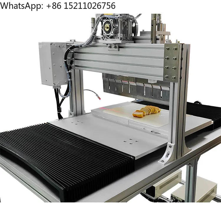 Manufacturer Semi-automatic Dual Titanium Alloy Blade Blades Ultrasonic Food Cutter Baking Machine for Candy Cake Cheese