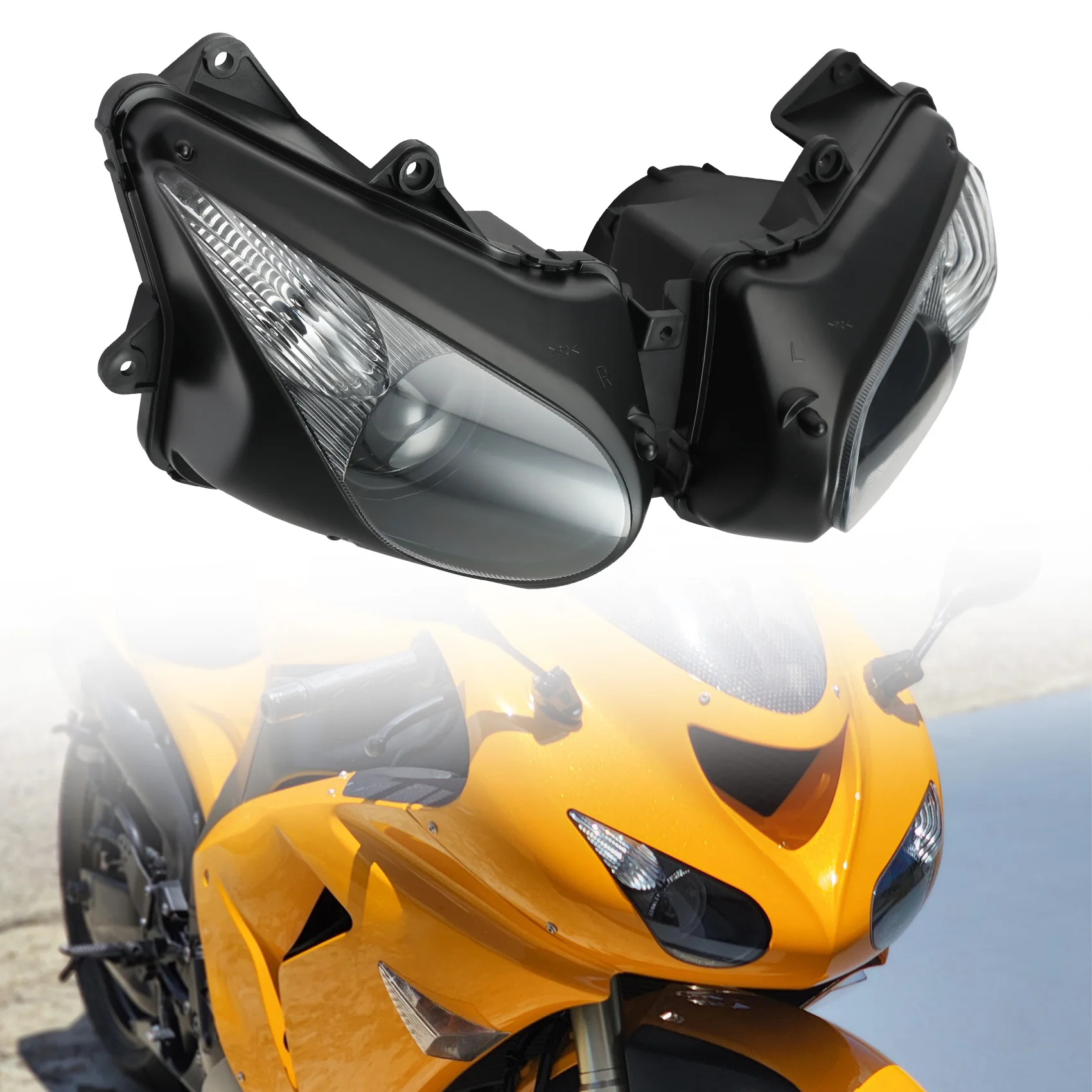 

Front Headlight HeadLamp Assembly Fit For Kawasaki Ninja ZX10R ZX-10R 2006-2007 Motorcycle