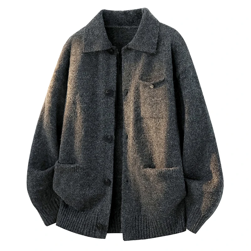 Men's   Cardigan Sweater with Button  V Neck Contrast Color, Soft Warm Knitted Sweaters, Layerable, Office Golf Party Outdoor
