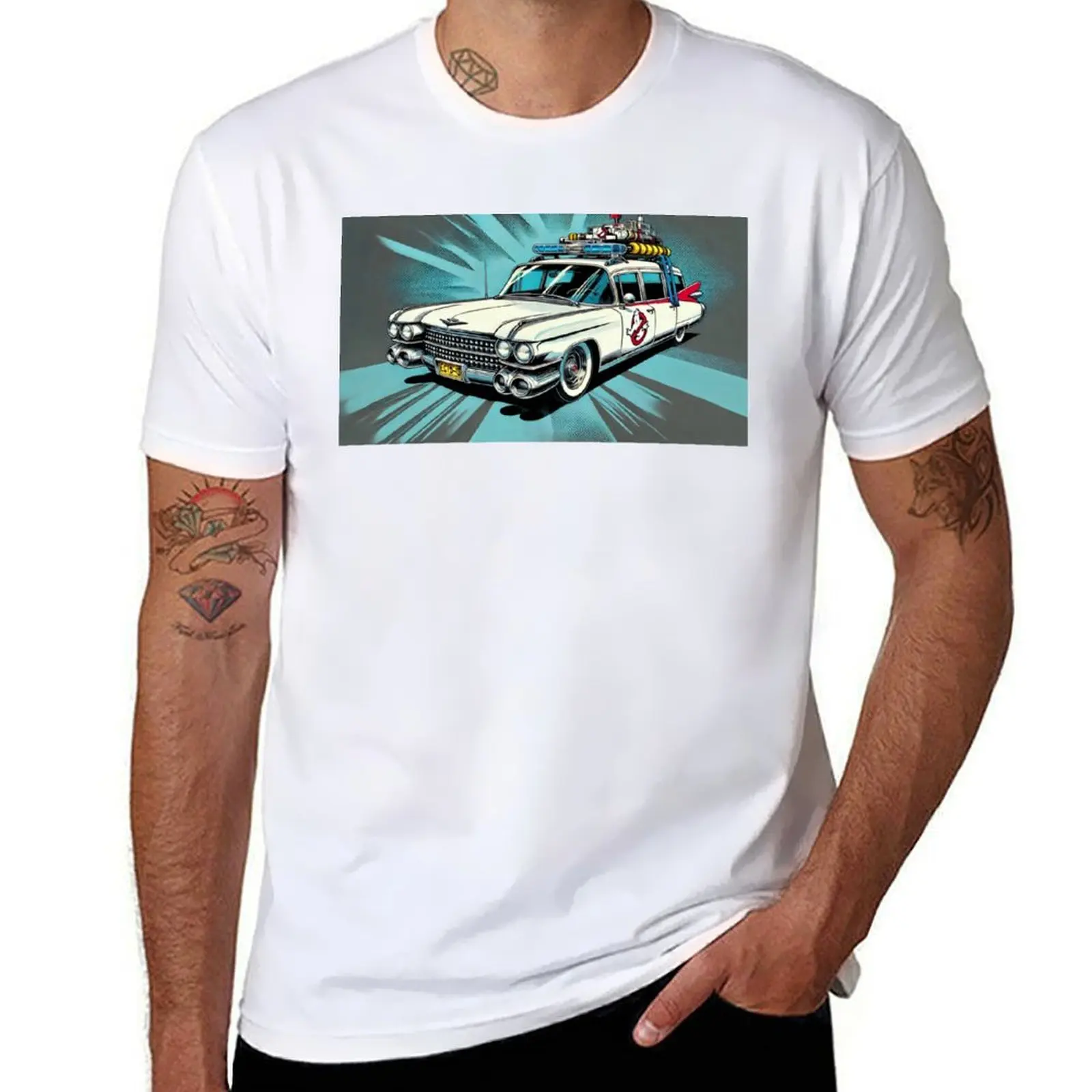 

The Ectomobile Ecto-1: The Iconic Ghostbusters Car vol.15 T-Shirt funny t shirts man essential t shirt T-Shirt