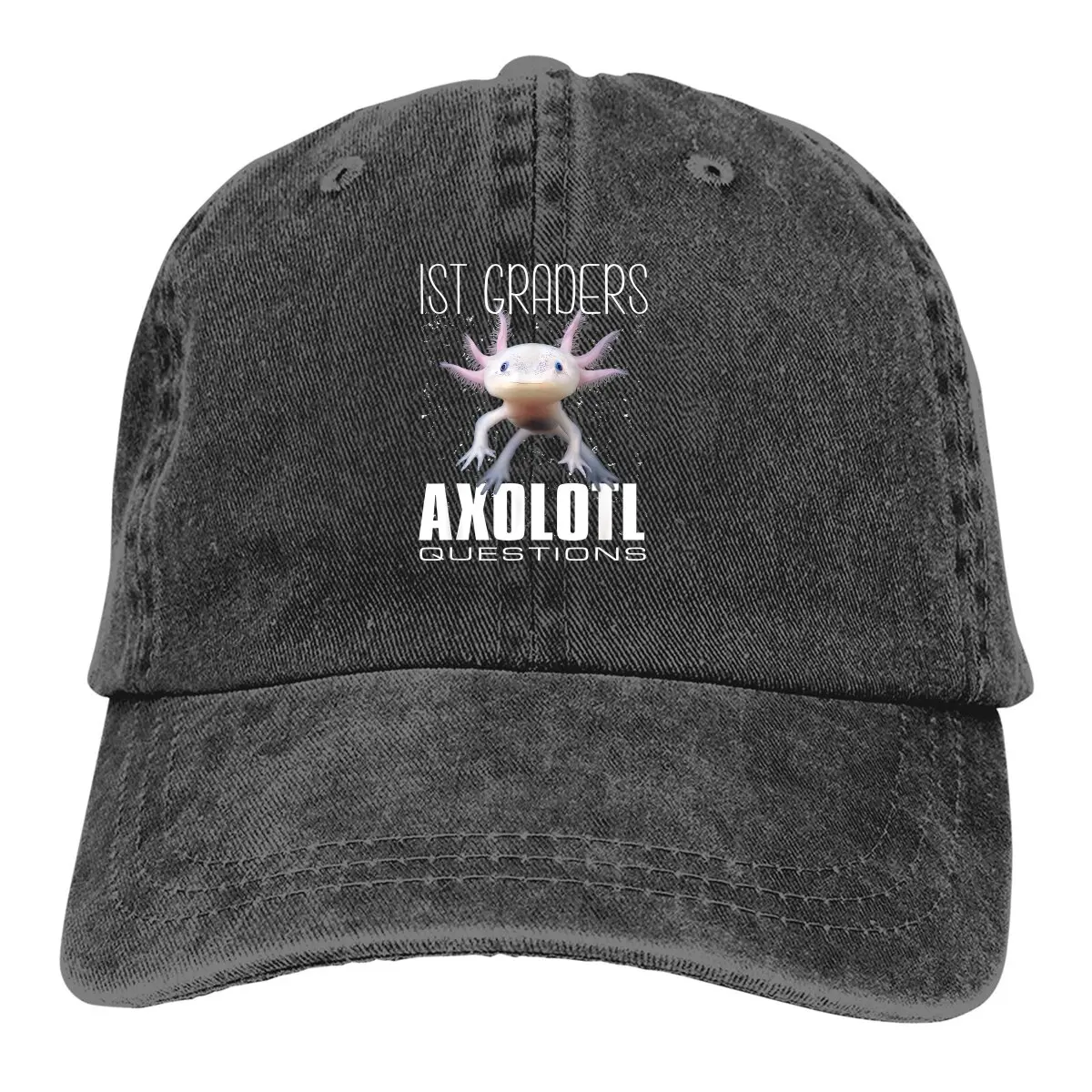 

1st Graders Axolotl Questions Baseball Cap Men Hats Women Visor Protection Snapback Axolotl Lover Caps