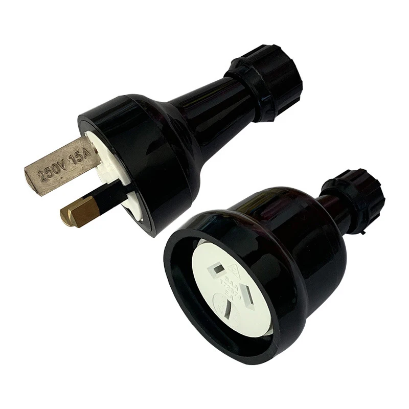 Plug Adaptor Assembled Rewireable Female Male Wire Socket Outlet Electrical AC Extension Cord