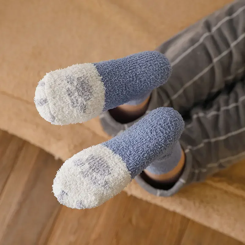 

Носки с принтом, женские милые носки в японском стиле, толстые, теплые, зимние, для колледжа, милый дизайн, для отдыха, Femme, средняя трубка, популярные, мягкие, дышащие