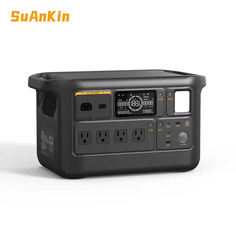 Fast Charging 1500W 1800W Portable Power Station Energy Storage Battery Solar Generator for Camping