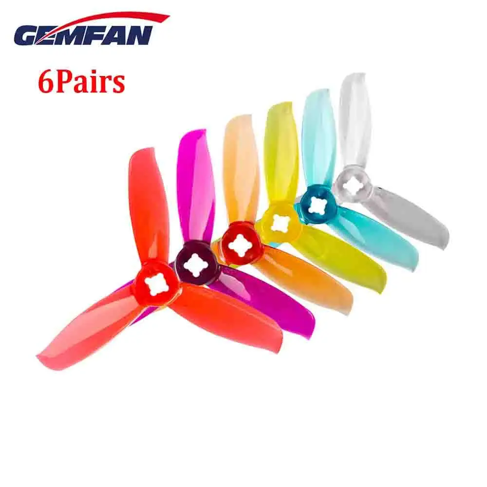 

6pairs Gemfan WinDancer 3028 PC Propeller Paddle CW CCW Props For 3inch FPV Racing Drone Motor 1106-1306 Accessories RC