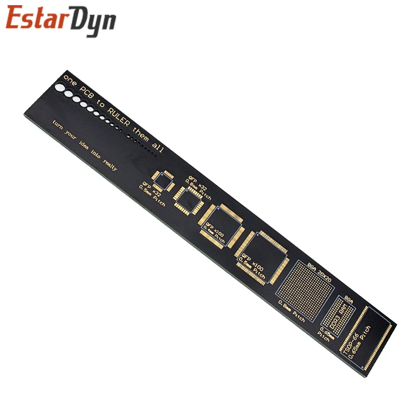 PCB Ruler 15cm For Electronic Engineers For Geeks Makers Fans PCB Reference Ruler PCB Packaging Units v2 - 6