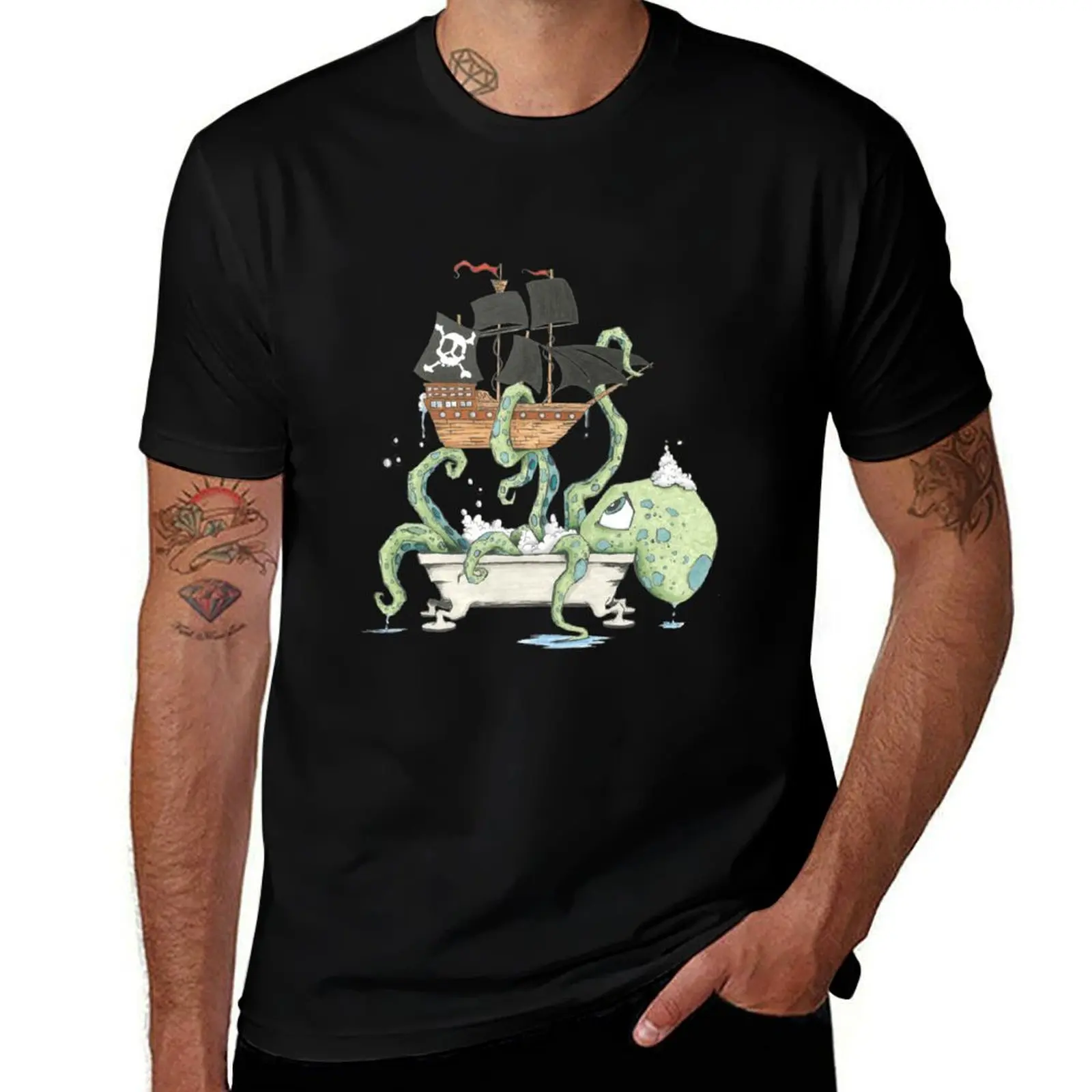 

man t shirt T-Shirt man t tshirt in men for the shirts Kraken T-Shirt g graphic cotton 100% Tub