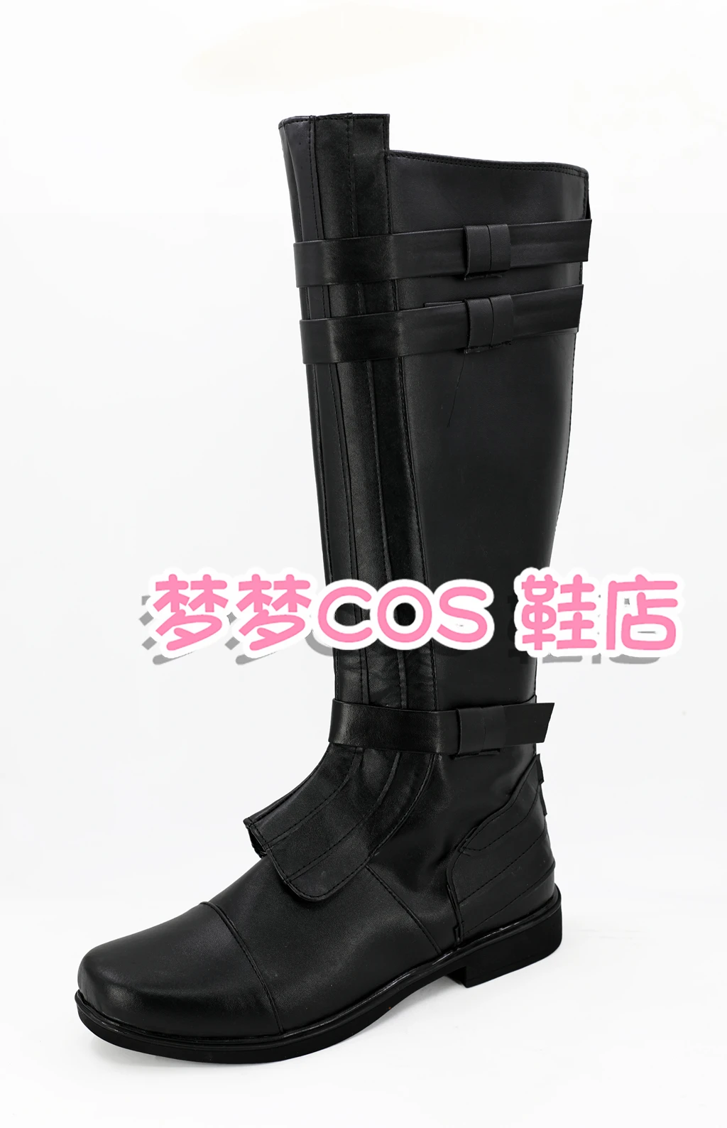Anakin Skywalker Cosplay Schuhe Stiefel Männer Halloween Party Schwarz PU Leder Stiefel Nach Maß