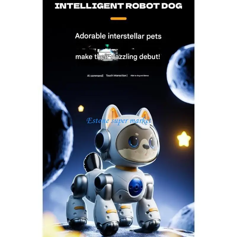 090B Programável AI Robot Dog Voice & Gesture Control Interactive Walking Pet Toy Brinquedo controle remoto elétrico para