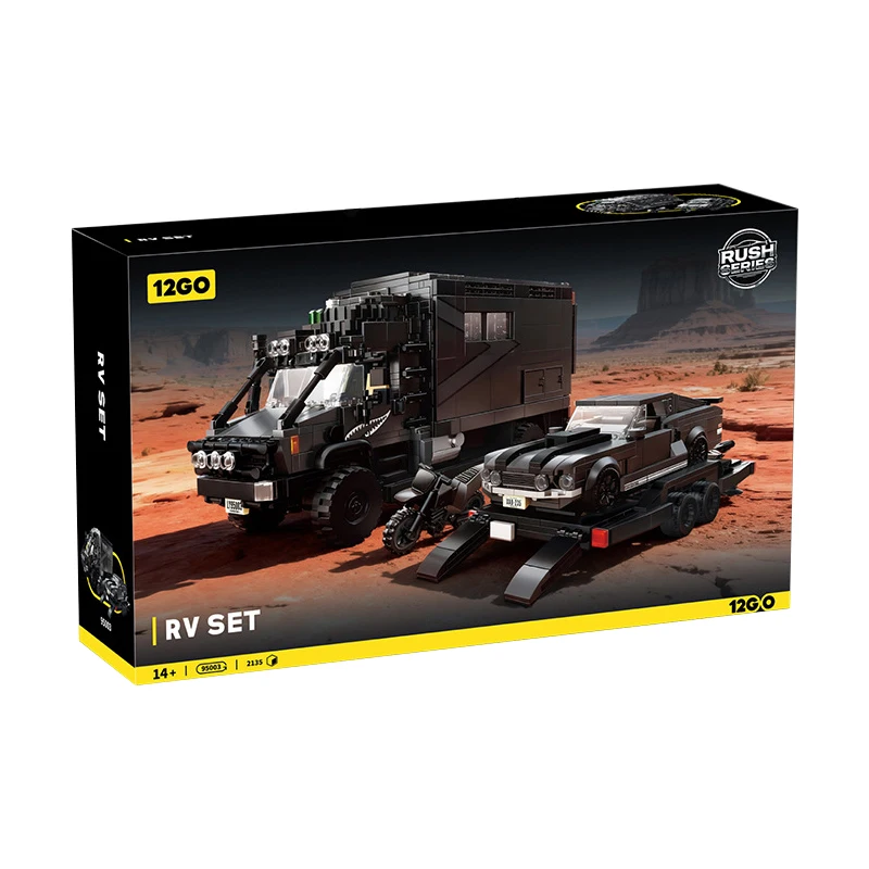 

IN STOCK 95003 MOC RV Building Blocks Model Sports Cars and Trucks Bricks Assembling Toys for Boys Christmas Gift Set