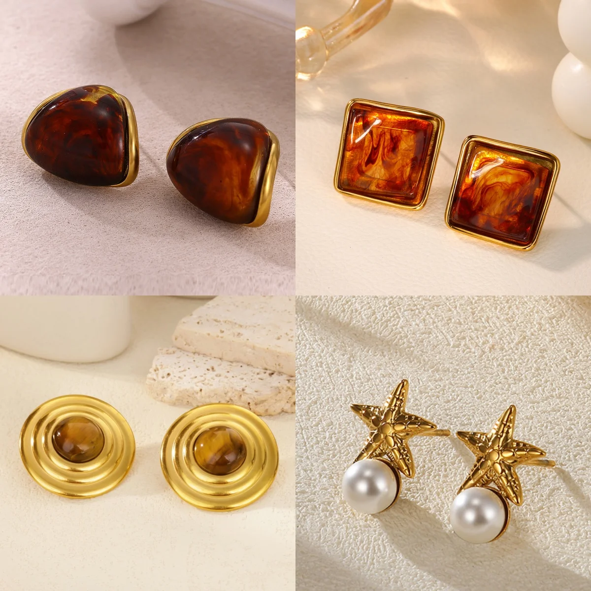 Klassische Creolen für Damen, bunte Zirkonia-Ohrringe, vergoldet, trendiger neuer Luxus-Schmuck, kostenloser Versand