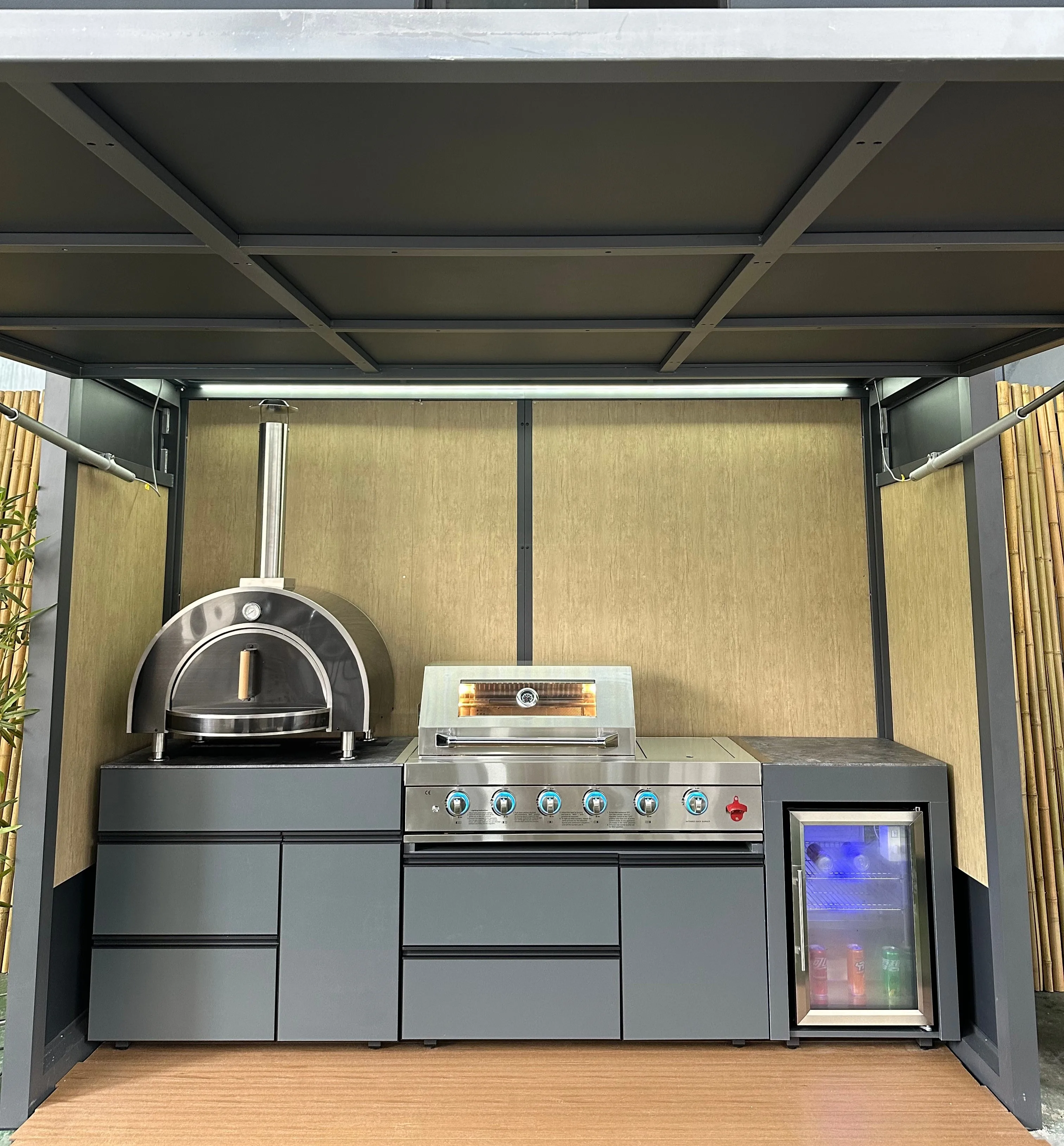 Premium Stainless Steel Grill Garden BBQ Complete and Ready for InstallatiorWith BBQ Grill