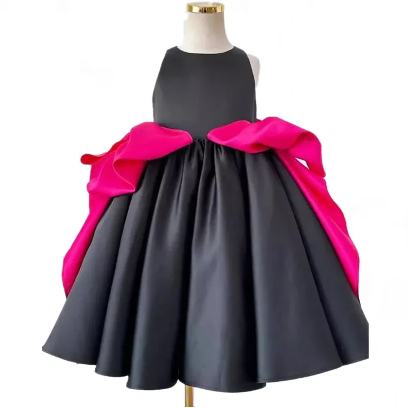 Children\'s Host Piano Performance Princess Ball Gown Wedding Birthday Girls Party Dresses A4301 Vestidos Bridesmaid Dresses