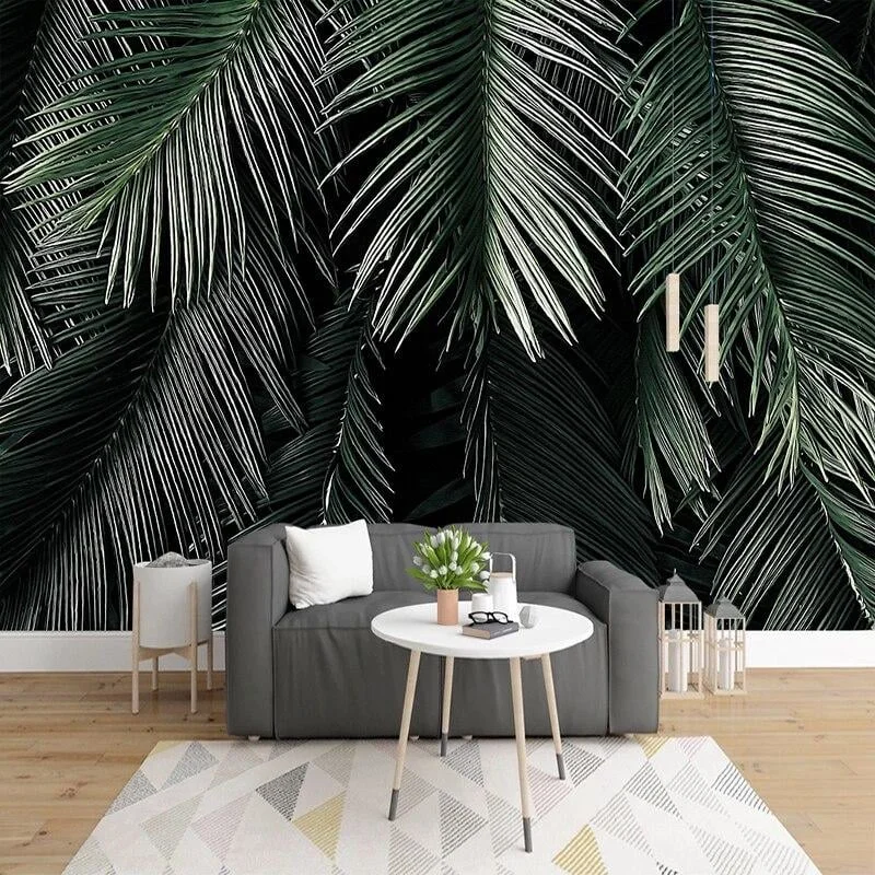 

Customize any size Southeast Asian Tropical Animal Murals Banana Leaf Wallpaper Backgroundwall papers home deco