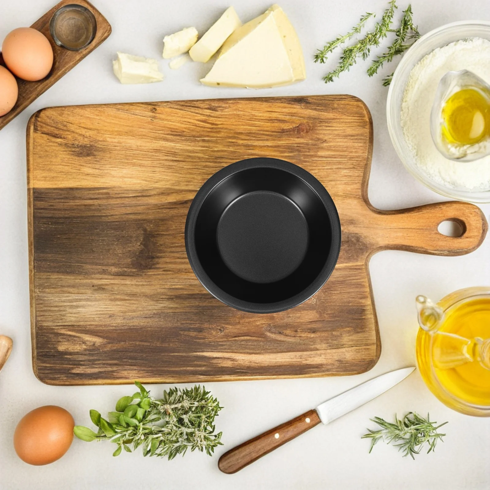 

4pcs Mini Pie Pans Round Small Tins Nonstick Molds For Quiche Egg Tart Cheesecake Cake Mini Baking Pans, Small Pie Dish, Tart