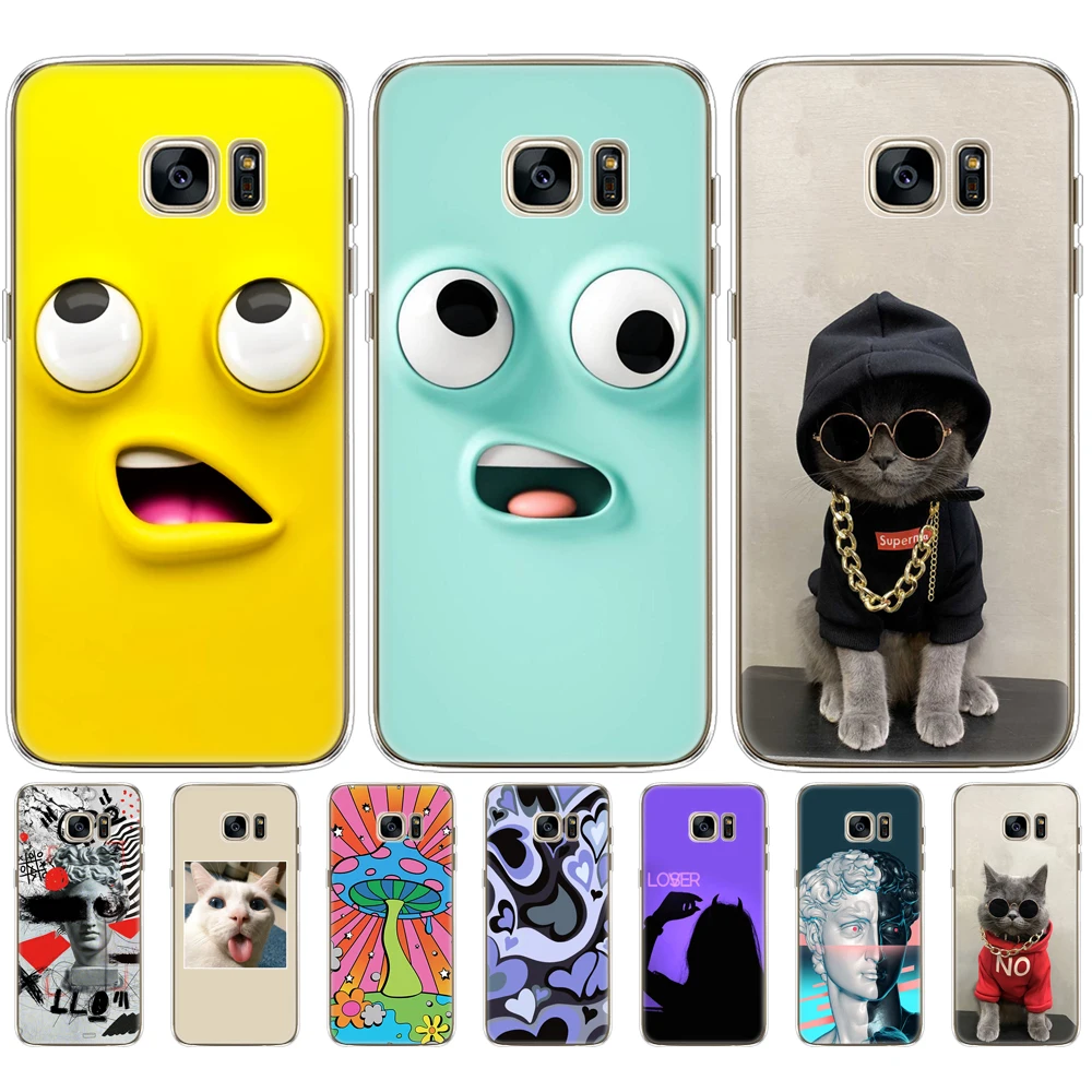 For Samsung Galaxy S7 egde case Cover for Samsung Galaxy S6 edge Case for Samsung S7 S6 G920F i9600 Cover Silicon Fundas