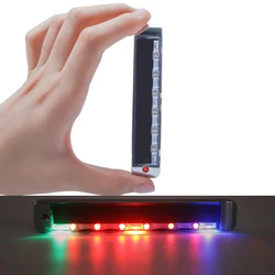 Solar LED Strip Car RGB Light Anti Static Door Ambient Lamp Flashing Taillight Warning Strobe Decorative Automotive Accessories