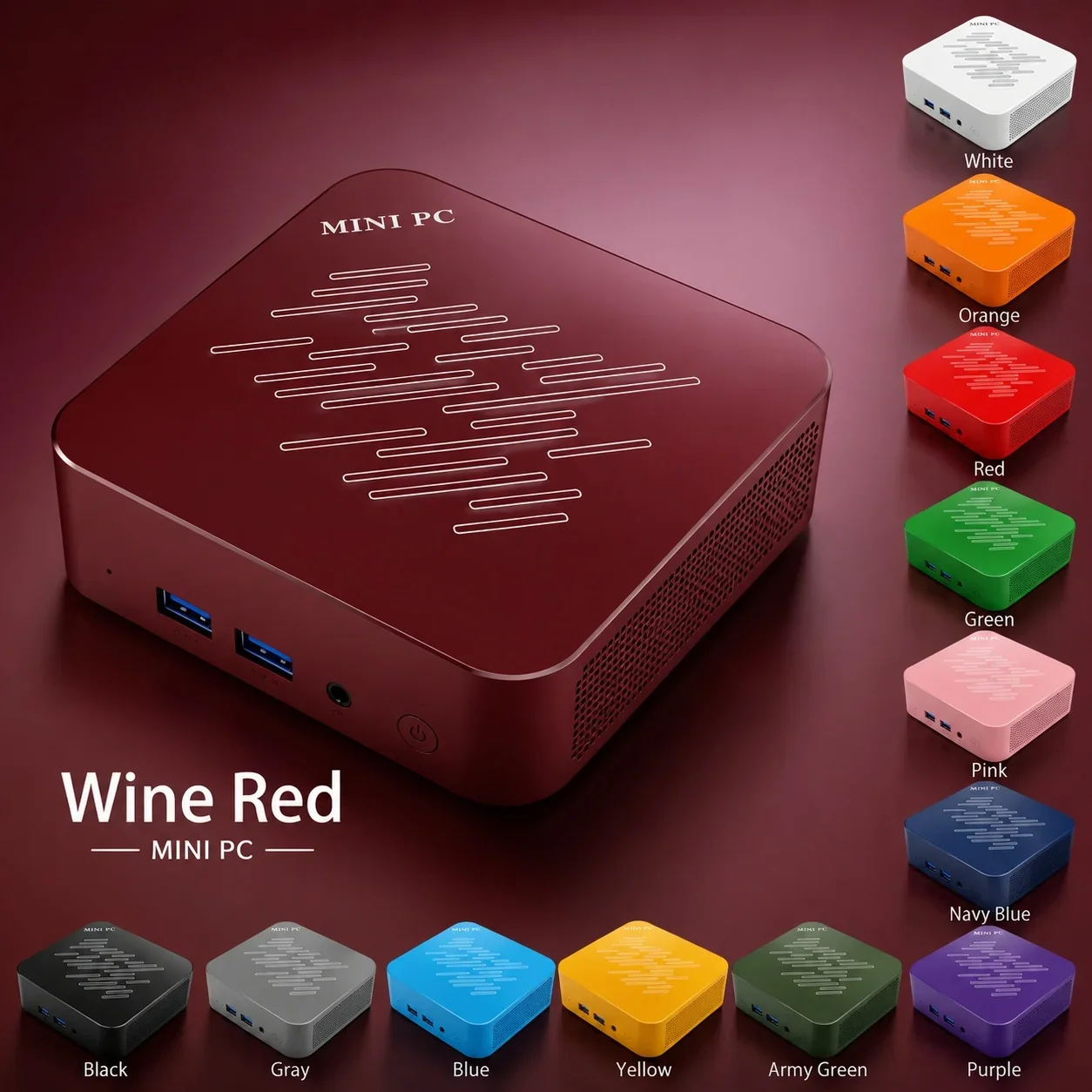 Windows 11 Mini PC Intel I9 10980HK WIFI6 BT5.2 4K HD Output Mini Desktop PC For Video Editing Movie Streaming Light Game