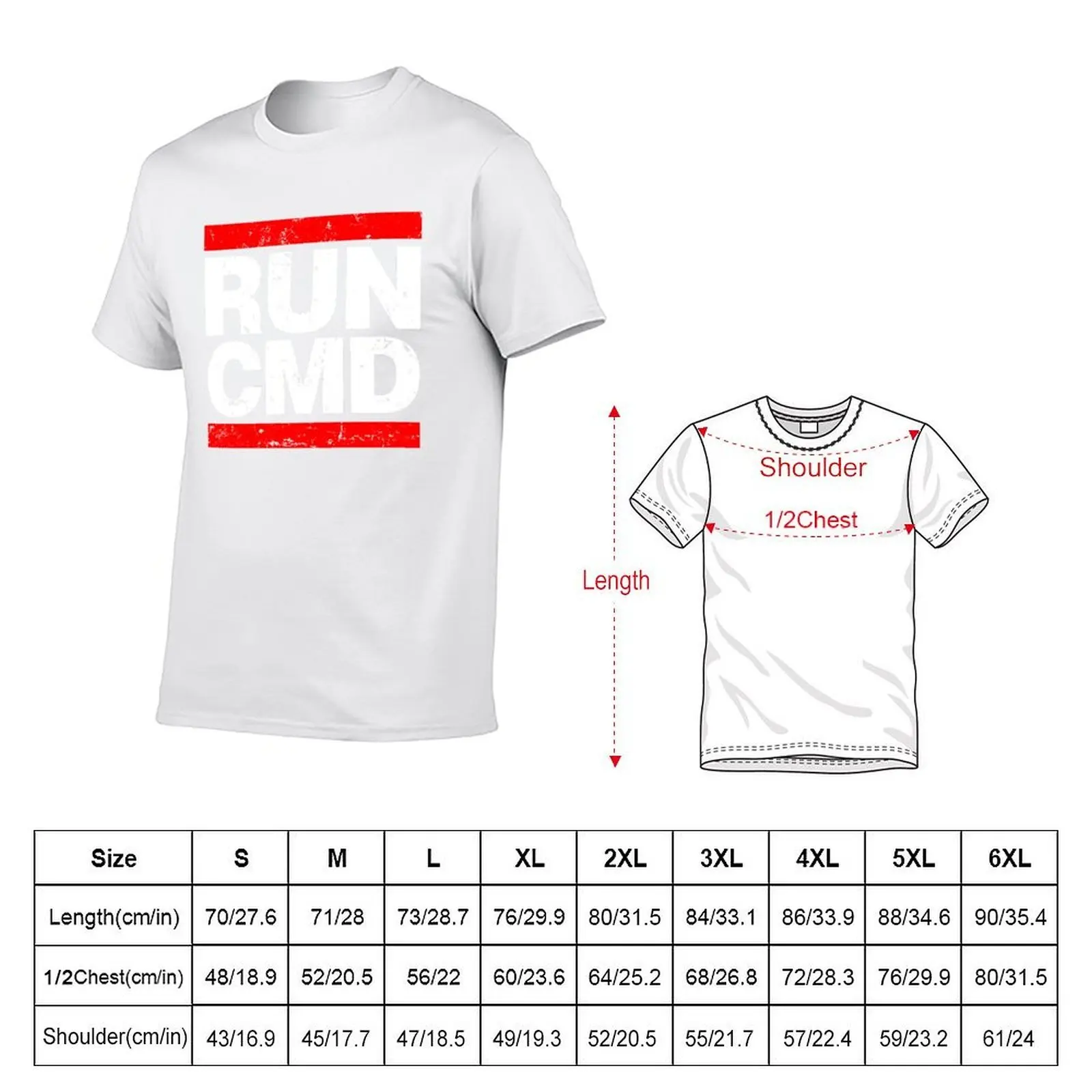RUN CMD تي شيرت تي شيرت للرجال حزمة القطن تي شيرت للرجل القطن مضحك تي شيرت #5