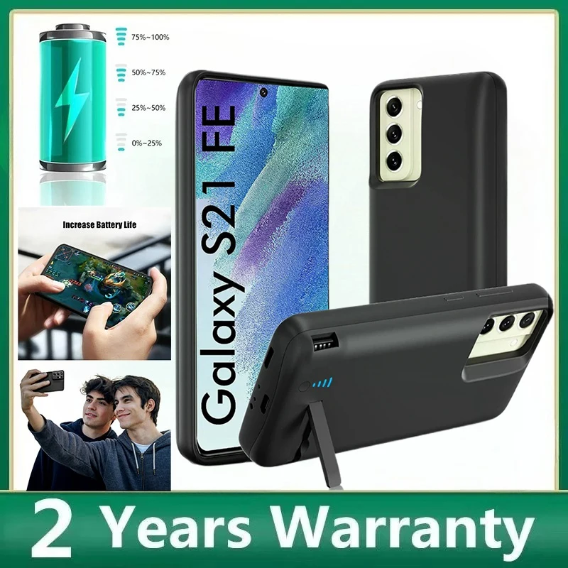 

Модный дорожный чехол-аккумулятор 10000 мАч для Samsung Galaxy S21 Plus, S22 Ultra, S20 FE – чехол-пауэрбанк для телефона