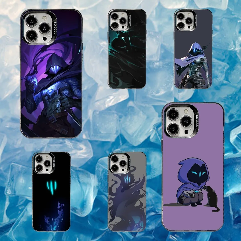 

V-Valorant O-Omen Phone Case For iPhone 16,15,14,13,12,11,Mini,Pro,SE,MAX White Matte Shockproof Cover