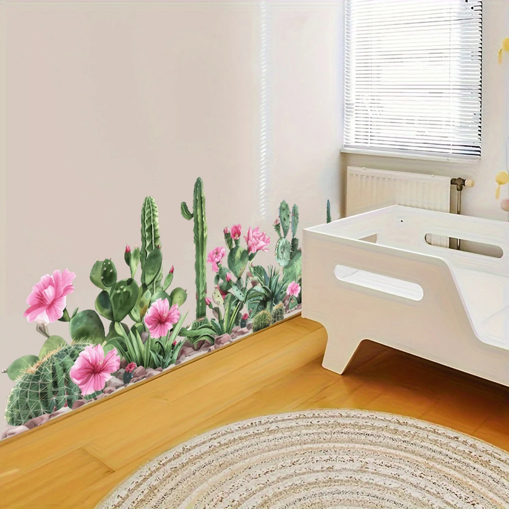 Tropical Cactus Succulents  Wall Stickers Bedroom Living Room Cacti and Aloe Desert Plants Wall Decals Wall Deco