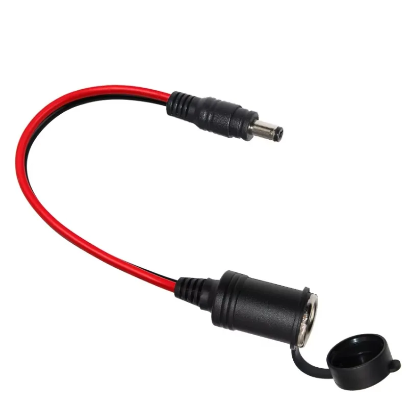 12V 24V Car Cigarette Lighter Female Seat High Power Power Socket To DC5.5X2.1mm Male and Female Head Connection Cable
