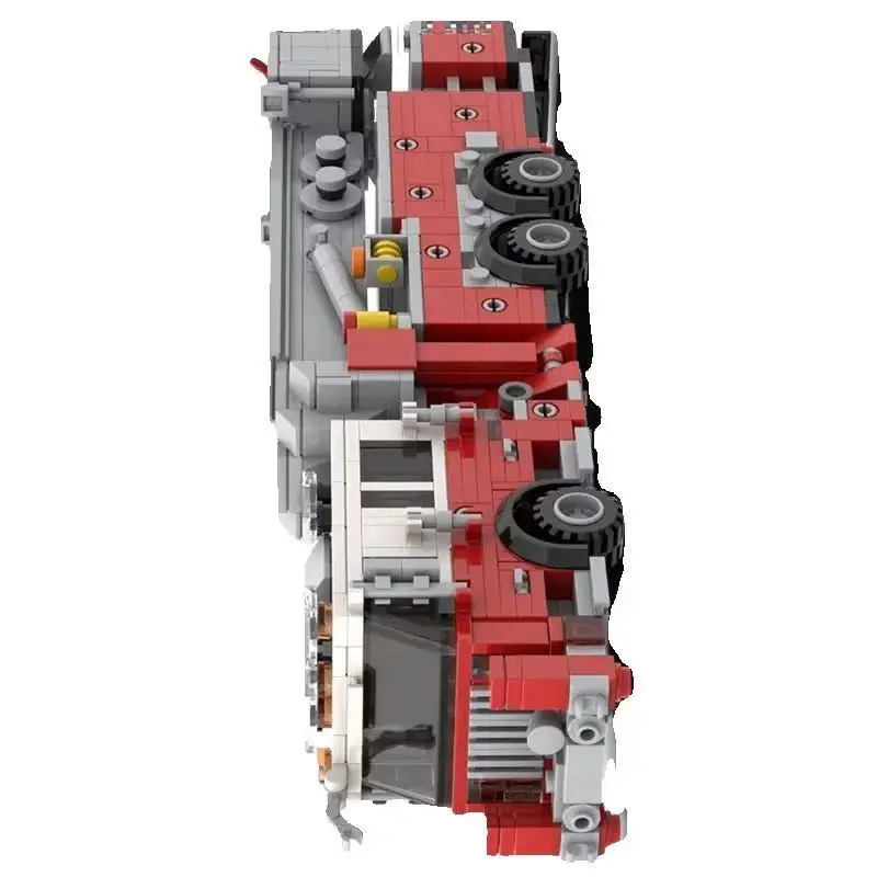 

American Tower Ladder City Fire Car Model MOC Building Blocks DIY Assemble Bricks Transportation Creative Xmas Toys Gifts 773PCS