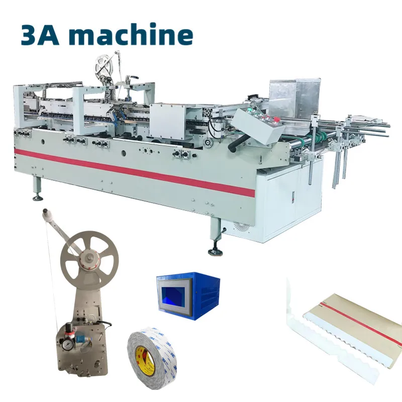 CQT-DSA2 Automatic Double-sided Adhesive Pneumatic Pasting Machine Cardboard Box Making Machine Folder Gluer Wood Case
