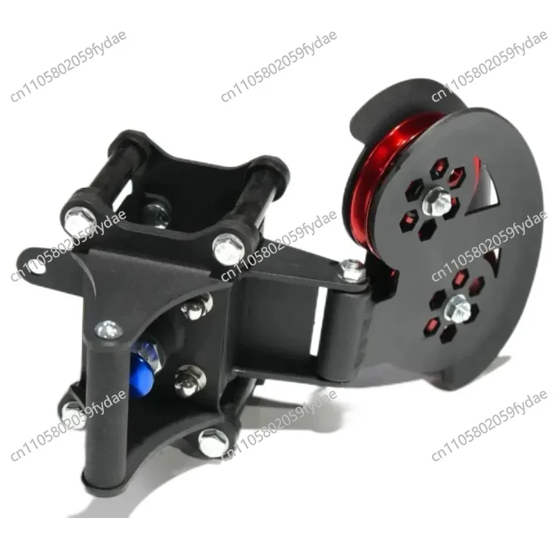 Quick-Adjust Aircraft-Grade Knurled Handle Spring Pin Aluminum Pulley. Compatible with 75mm Square Tubing,26mm Bore Diameter