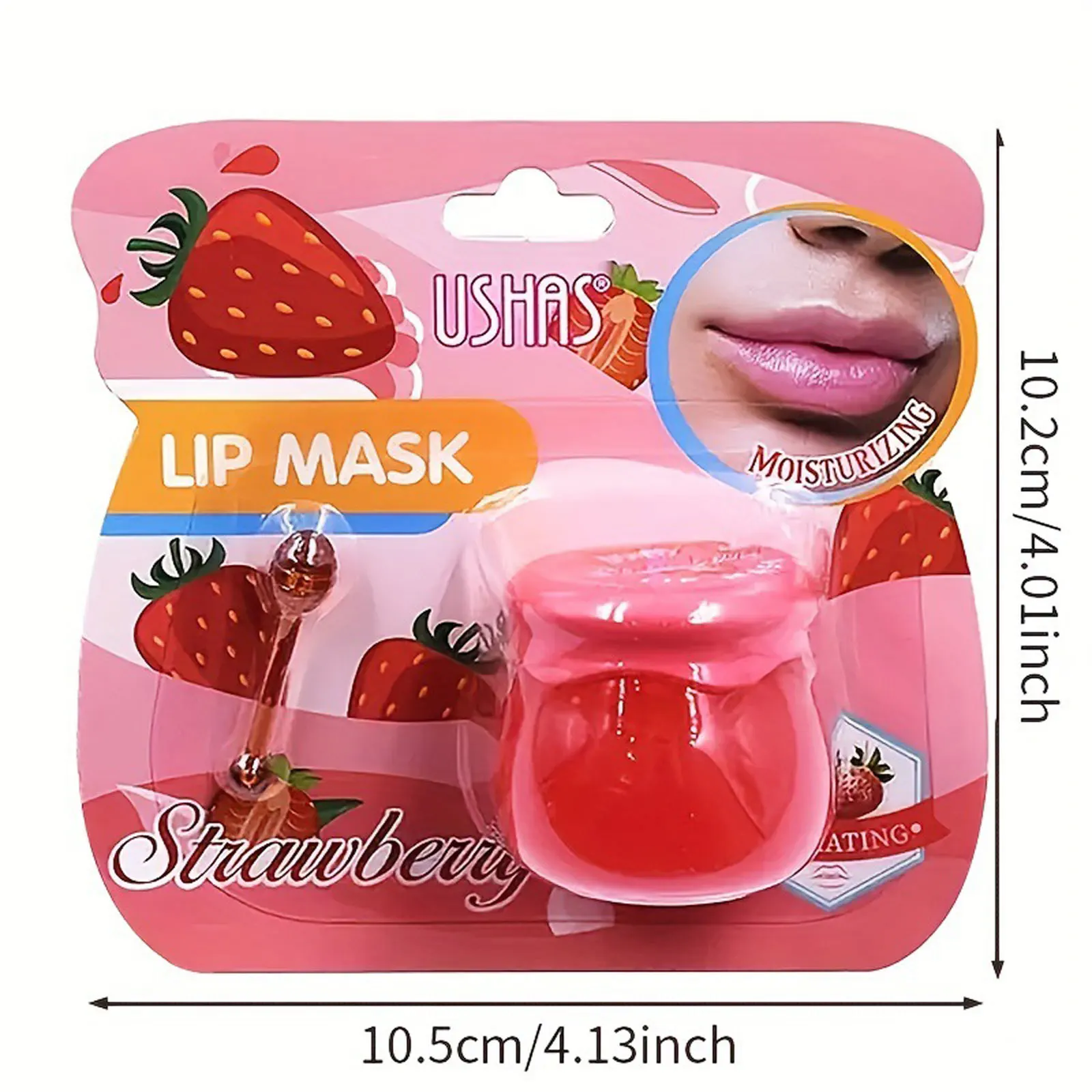 1 máscara de labios con sabor a fresa, tratamiento de gelatina de labios, hidratante transparente, reparación de labios para dormir, cuidado de labios, venta al por mayor