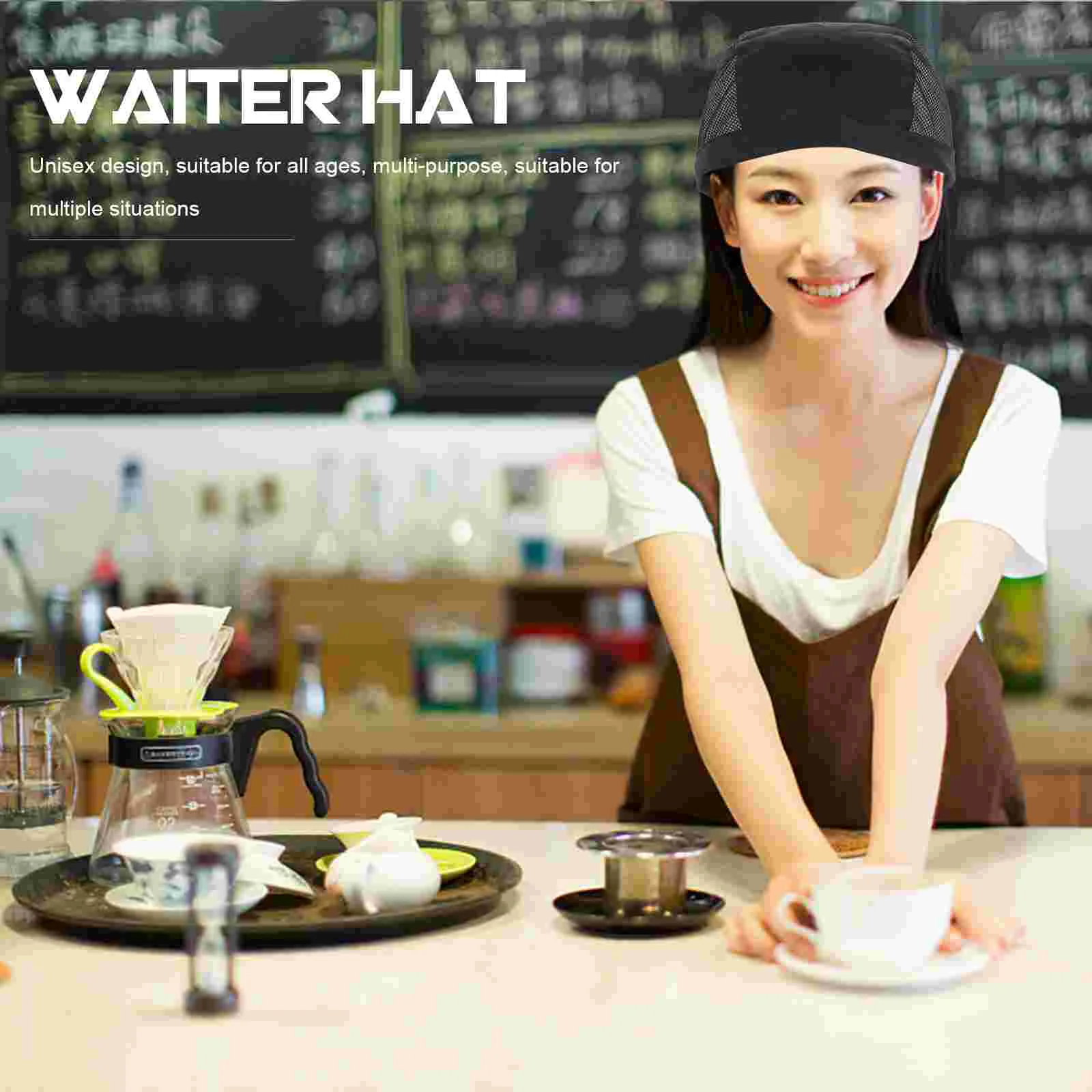 ร้านอาหารห้องครัวหมวกคลาสสิก Waiter Bandanas สําหรับชาย Cook ชุดผ้าฝ้ายหมวกผู้หญิง