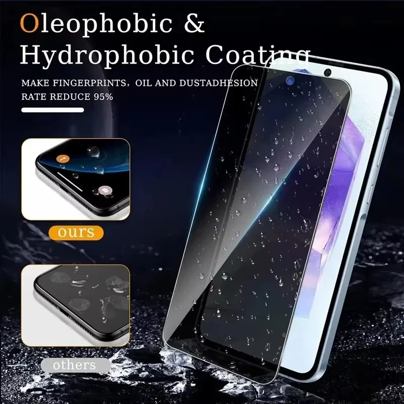 4PCS Anti Spy Screen Protector For Samsung A16 5G Galaxy A26 A15 A06 A05s A05 A22 A14 A13 A12 A23 A24 A25 Privacy Tempered Glass