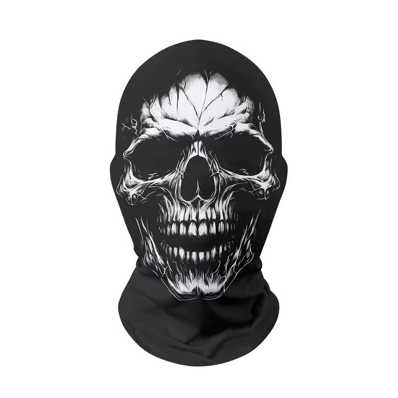 

Fashion Hip-hop Balaclava Joker Skull Mask Full Face Visiable Elastic Mesh Breathable Halloween Cosplay Funny Party Headwear