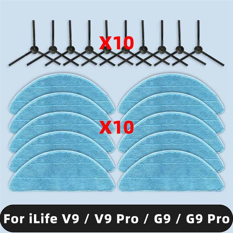 AGLH для Ilife V9/V9 Pro/G9/G9 Pro запасные части, боковая щетка, швабра, аксессуары, расходные материалы