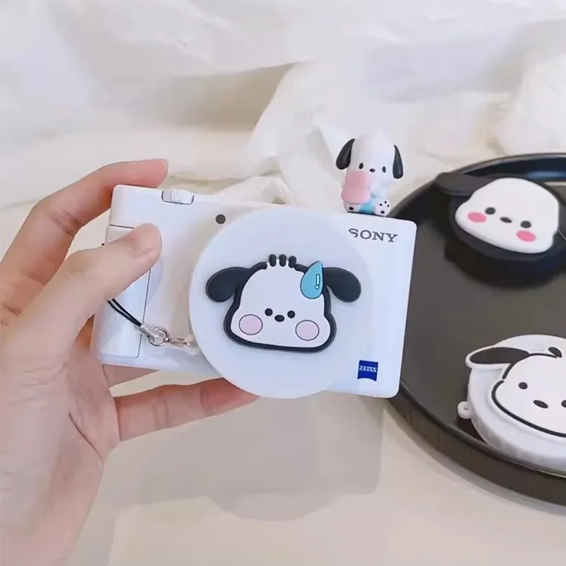 ซิลิโคนสำหรับกล้องเคสสำหรับ Sony ZV1 ZV1F แคนนอน G7X G7X2 G7XIII G7X3 Mark II เลนส์ป้องกันฝาปิดด้านหน้าลายการ์ตูน